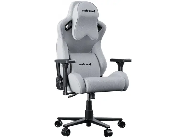 Ігрове крісло Anda Seat T-Pro 2 Size XL Linen Fabric Grey/Black (AD12XLLA-01-GB-F) - зображення 2