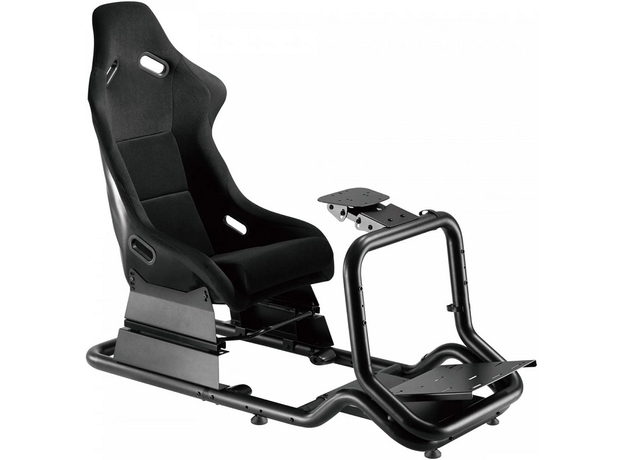 Геймерське крісло з кокпітом GamePro RS167 з кріпленням для керма та педалей Black  Геймерське крісло з кокпітом GamePro RS167 з кріпленням для керма та педалей Black