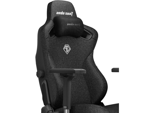 Кресло игровое Anda Seat Kaiser 3 Size L Black Fabric (AD12YDC-L-01-B-CF) - изображение 6 Кресло игровое Anda Seat Kaiser 3 Size L Black Fabric (AD12YDC-L-01-B-CF) - изображение 6