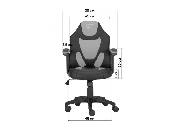 Геймерське дитяче крісло GT Racer X-1414 Fabric Gray/Gray (X-1414 Fabric Gray/Gray (Kids)) - зображення 7 Геймерське дитяче крісло GT Racer X-1414 Fabric Gray/Gray (X-1414 Fabric Gray/Gray (Kids)) - зображення 7