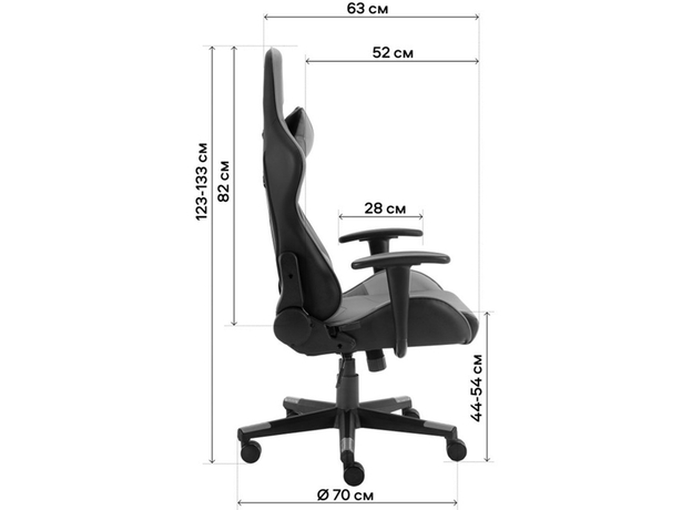 Кресло для геймеров GT RACER X-2316 Fabric Gray/Gray - изображение 7 Кресло для геймеров GT RACER X-2316 Fabric Gray/Gray - изображение 7