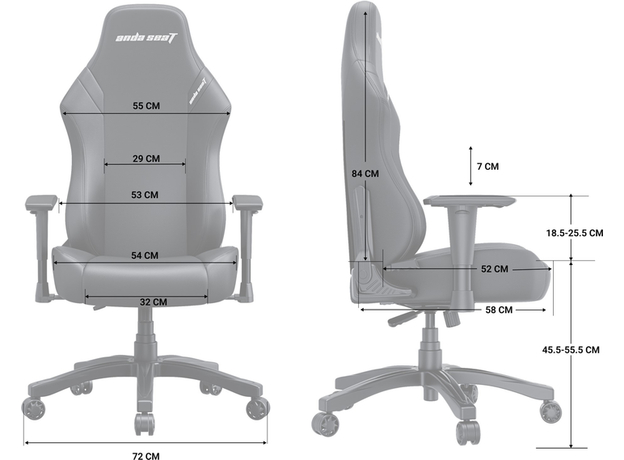 Ігрове крісло Anda Seat Luna Size L Black/Red PVC (AD18-44-BR-PV) - зображення 8 Ігрове крісло Anda Seat Luna Size L Black/Red PVC (AD18-44-BR-PV) - зображення 8