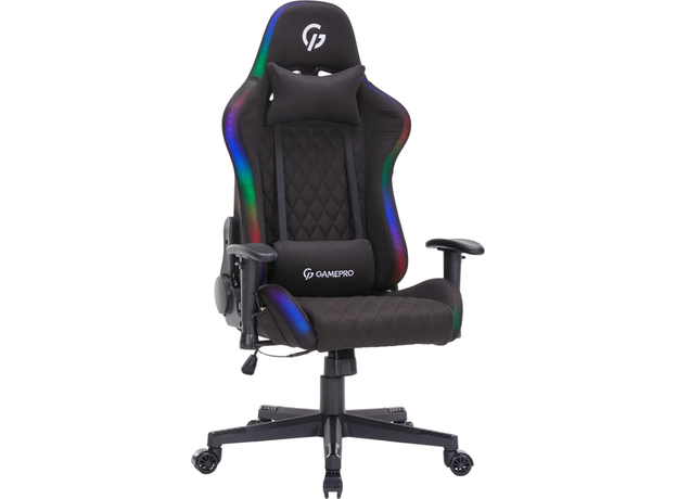 Ігрове крісло GamePro GC700FB RGB Size L Fabric Black (GC700FB)  Ігрове крісло GamePro GC700FB RGB Size L Fabric Black (GC700FB)