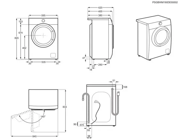 Стиральная машина узкая ELECTROLUX PerfectCare 600 EW6S406WU - изображение 6