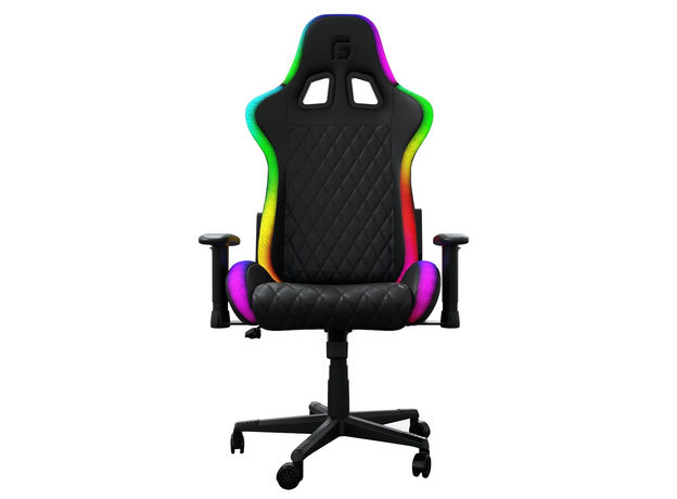 Кресло игровое GamePro Hero RGB Black (GC-700-Black) 