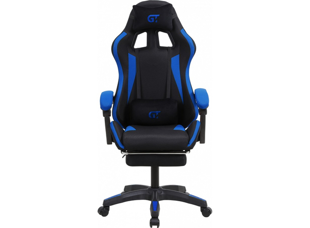 Игровое кресло с подставкой для ног GT Racer X-2324 Fabric Black/Blue 