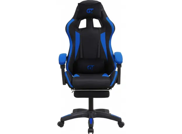 Игровое кресло с подставкой для ног GT Racer X-2324 Fabric Black/Blue 
