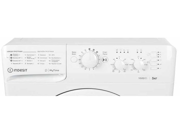 Стиральная машина узкая INDESIT OMTWSC 51052 W UA - изображение 13 Стиральная машина узкая INDESIT OMTWSC 51052 W UA - изображение 13