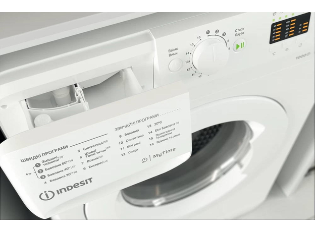 Стиральная машина узкая INDESIT OMTWSA 61052 W UA - изображение 12 Стиральная машина узкая INDESIT OMTWSA 61052 W UA - изображение 12