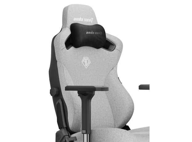 Кресло игровое Anda Seat Kaiser 3 Size L Grey Fabric (AD12YDC-L-01-G-PV/F) - изображение 5 Кресло игровое Anda Seat Kaiser 3 Size L Grey Fabric (AD12YDC-L-01-G-PV/F) - изображение 5