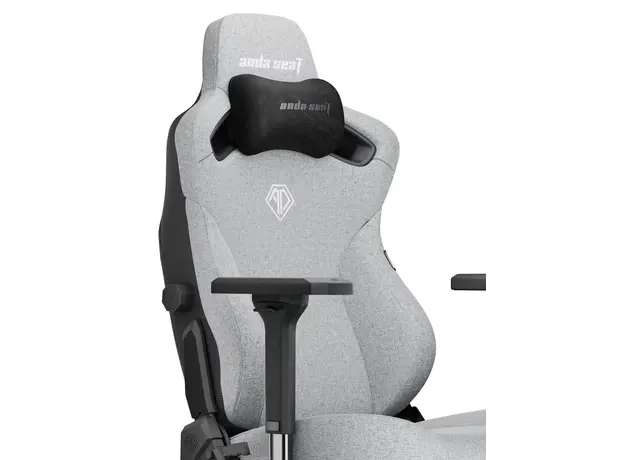 Кресло игровое Anda Seat Kaiser 3 Size L Grey Fabric (AD12YDC-L-01-G-PV/F) - изображение 5
