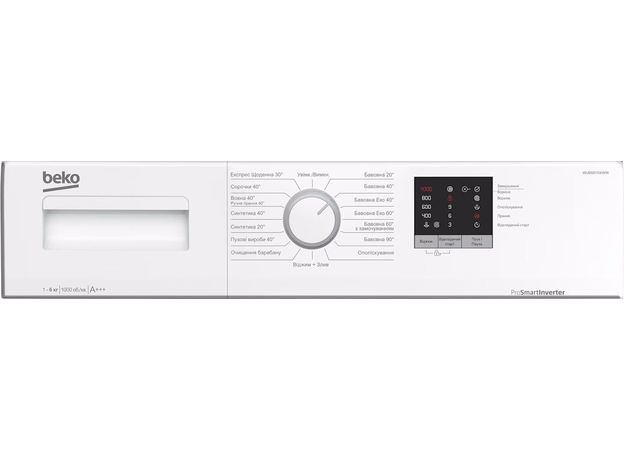 Пральна машина вузька BEKO WUE6511IXWW - зображення 4 Пральна машина вузька BEKO WUE6511IXWW - зображення 4