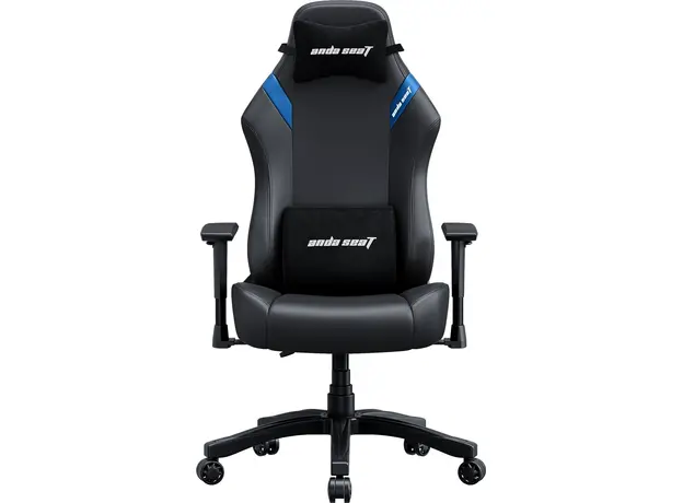 Кресло игровое Anda Seat Luna Size L Black/Blue PVC (AD18-44-BS-PV) 