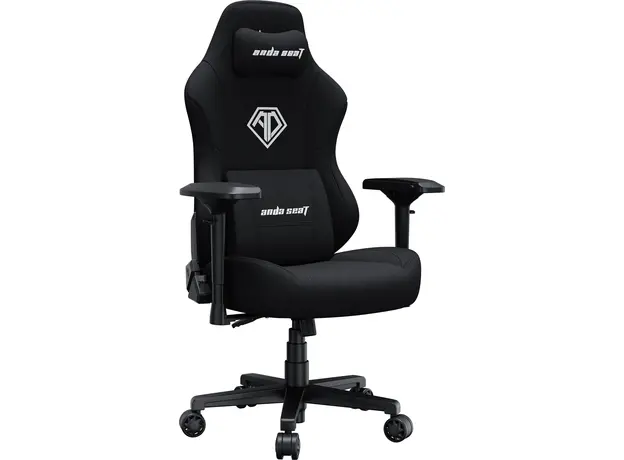 Кресло игровое Anda Seat Phantom 3 Pro Size L Black Fabric (AD18YC-06-B-F) - изображение 3