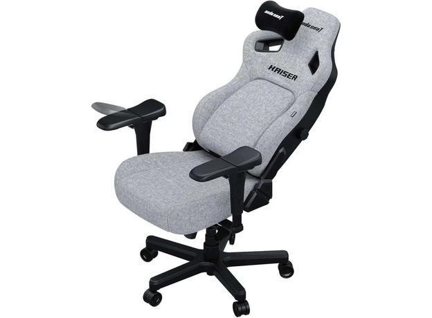 Кресло игровое Anda Seat Kaiser 4 Size L Gray Linen Fabric (AD12YDDC-L-20-G-CF) - изображение 4 Кресло игровое Anda Seat Kaiser 4 Size L Gray Linen Fabric (AD12YDDC-L-20-G-CF) - изображение 4