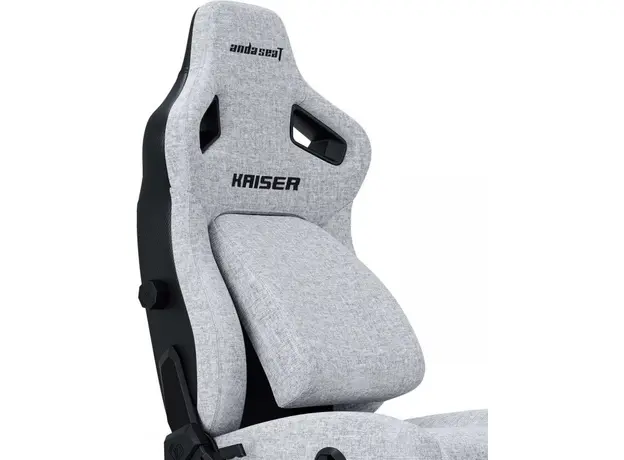 Кресло игровое Anda Seat Kaiser 4 Size L Gray Linen Fabric (AD12YDDC-L-20-G-CF) - изображение 6