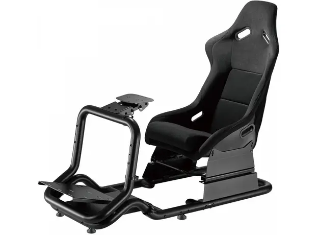 Геймерське крісло з кокпітом GamePro RS167 з кріпленням для керма та педалей Black - зображення 2