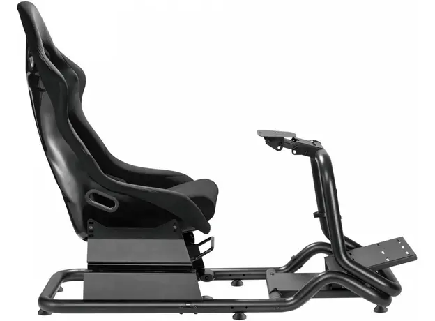 Геймерське крісло з кокпітом GamePro RS167 з кріпленням для керма та педалей Black - зображення 3