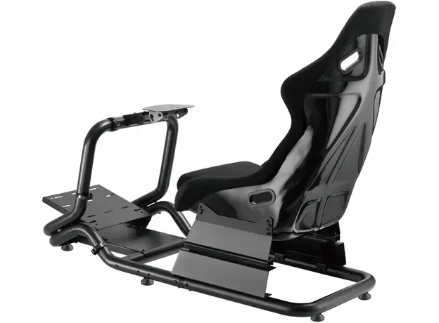 Геймерське крісло з кокпітом GamePro RS167 з кріпленням для керма та педалей Black - зображення 5