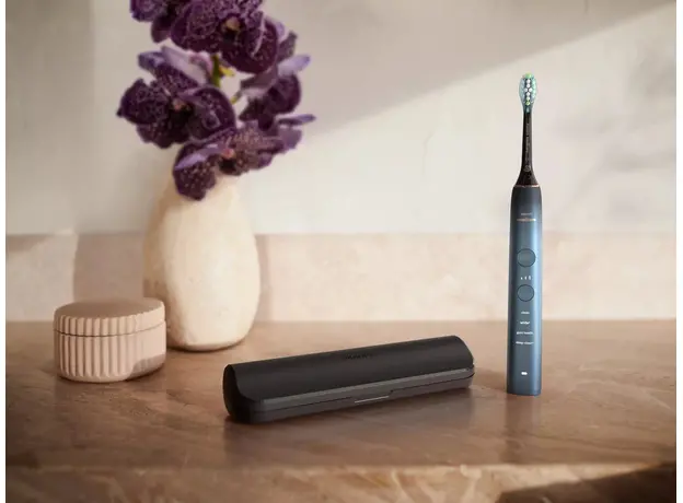 Электрическая зубная щетка PHILIPS Sonicare HX9911/88 Diamond Clean 9000, Основной цвет: Голубой - изображение 13