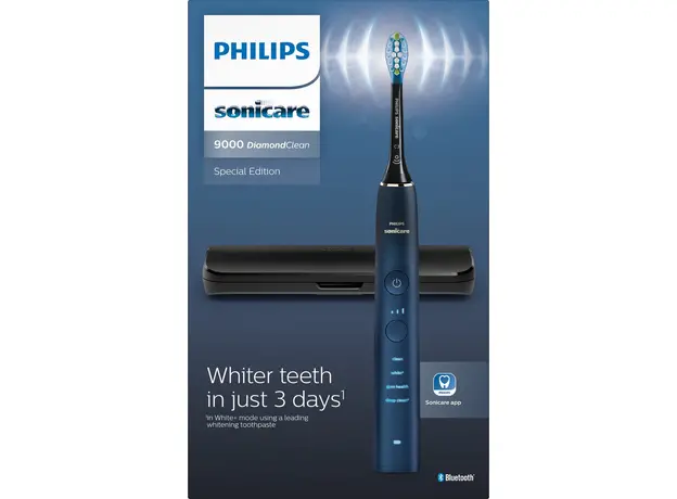 Электрическая зубная щетка PHILIPS Sonicare HX9911/88 Diamond Clean 9000, Основной цвет: Голубой - изображение 3
