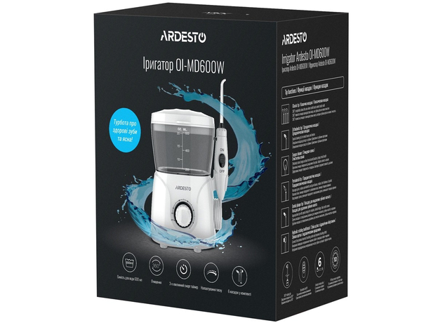 Ирригатор ARDESTO OI-MD600W - изображение 7 Ирригатор ARDESTO OI-MD600W - изображение 7