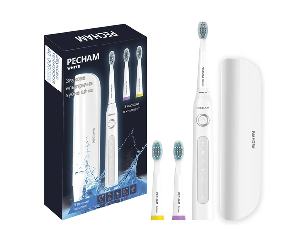 Электрическая зубная щетка PECHAM White Travel PC-081 (0290119080509)  Электрическая зубная щетка PECHAM White Travel PC-081 (0290119080509)