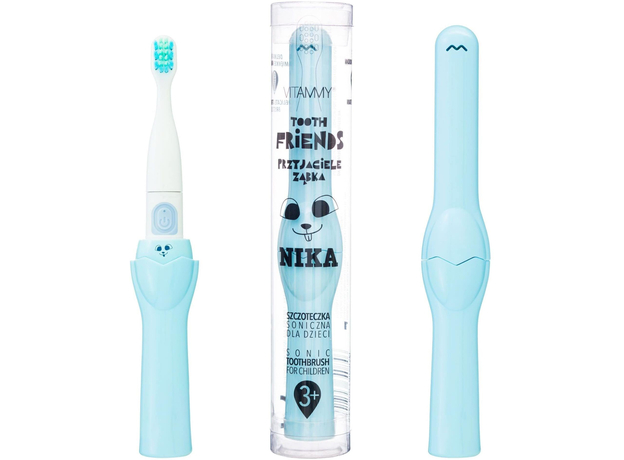Электрическая зубная щетка Vitammy Friends Nika (от 3 лет), Основний колір: Блакитний  Электрическая зубная щетка Vitammy Friends Nika (от 3 лет), Основний колір: Блакитний