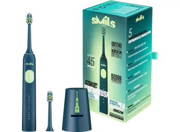 Звуковая зубная щетка Vitammy SMILS Deep Water, Основной цвет: Синий - изображение 4