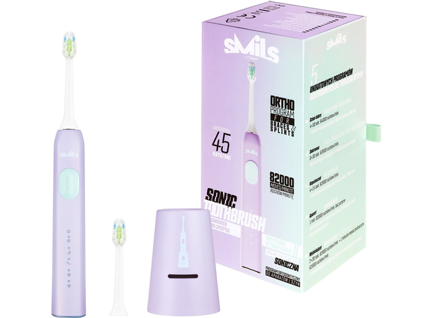 Электрическая зубная щетка Vitammy SMILS Jelly, Основной цвет: Фиолетовый - изображение 4
