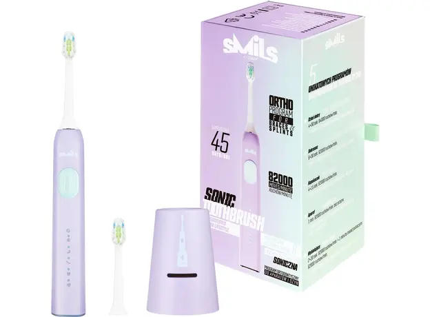 Электрическая зубная щетка Vitammy SMILS Jelly, Основной цвет: Фиолетовый - изображение 4