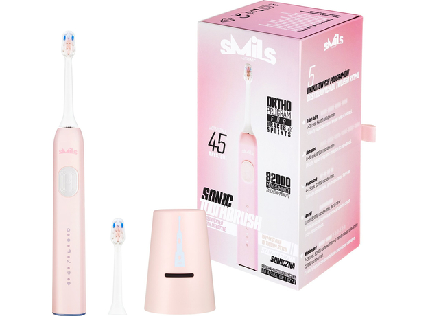 Электрическая зубная щетка Vitammy SMILS Powder Pink, Основной цвет: Розовый - изображение 4