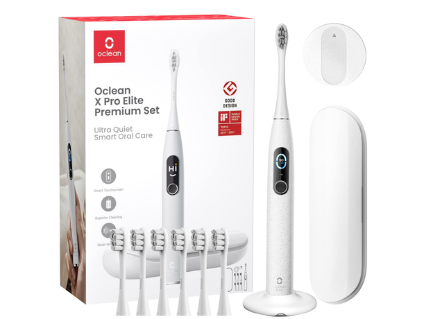 Электрическая зубная щетка Oclean X Pro Elite Set Electric Toothbrush Grey - зображення 2