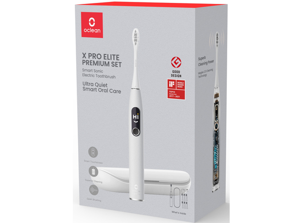 Электрическая зубная щетка Oclean X Pro Elite Set Electric Toothbrush Grey - зображення 3