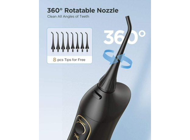 Ирригатор Fairywill 5020E black, Основной цвет: Черный - изображение 5 Ирригатор Fairywill 5020E black, Основной цвет: Черный - изображение 5