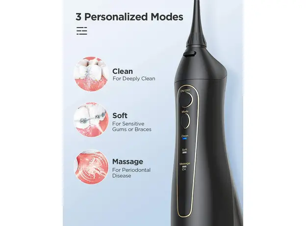 Ирригатор Fairywill 5020E black, Основной цвет: Черный - изображение 6