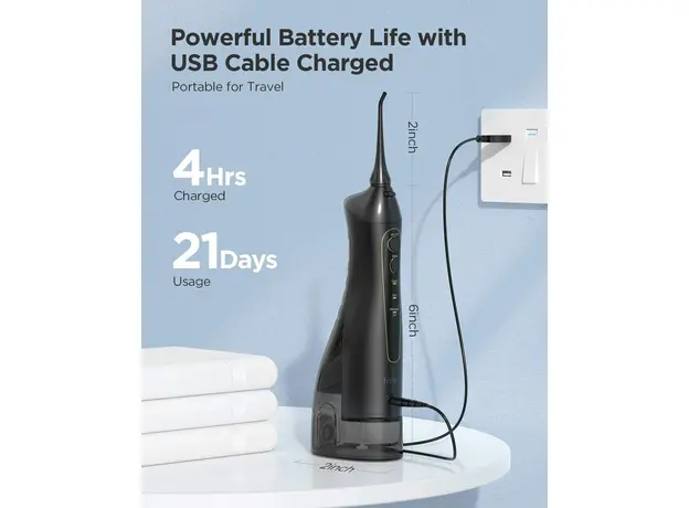 Ирригатор Fairywill 5020E black, Основной цвет: Черный - изображение 7