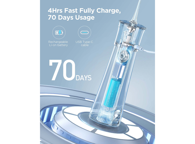 Ирригатор Fairywill F30 black, Основний колір: Чорний - зображення 8 Ирригатор Fairywill F30 black, Основний колір: Чорний - зображення 8