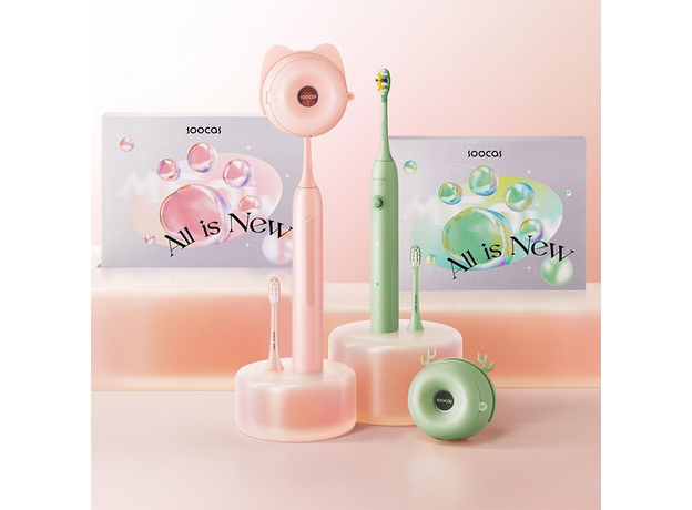 Электрическая зубная щетка Soocas D3 Green (967624) - зображення 5 Электрическая зубная щетка Soocas D3 Green (967624) - зображення 5