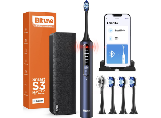 Электрическая зубная щетка Bitvae S3 Smart Midnight Blue - изображение 2 Электрическая зубная щетка Bitvae S3 Smart Midnight Blue - изображение 2
