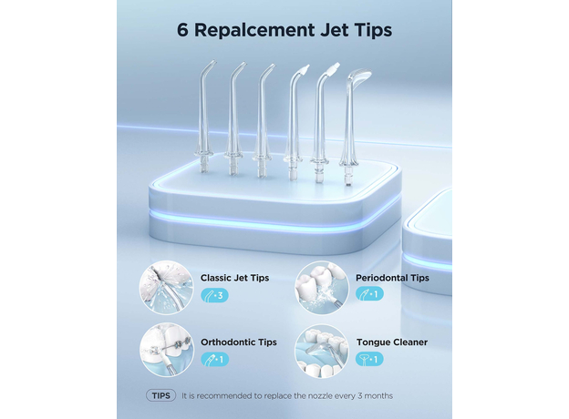 Ирригатор Fairywill F30 white, Основний колір: Білий - зображення 3 Ирригатор Fairywill F30 white, Основний колір: Білий - зображення 3