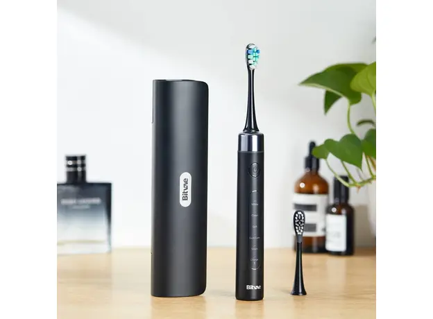 Электрическая зубная щетка Bitvae S2 Smart 8 насадок и футляр black - изображение 3