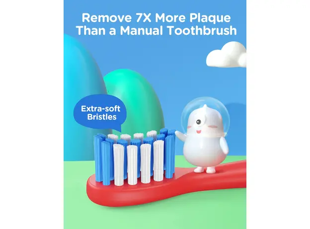 Детская электрическая зубная щетка Bitvae Smart K7S Kids blue - изображение 5