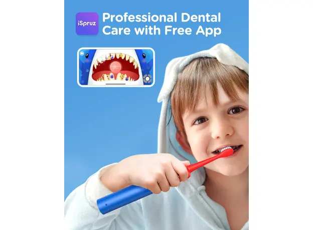 Детская электрическая зубная щетка Bitvae Smart K7S Kids blue - изображение 7