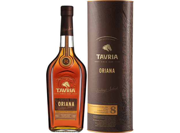 Коньяк Tavria Oriana 8 лет выдержки 0.5 л 40% (4820000620437) 