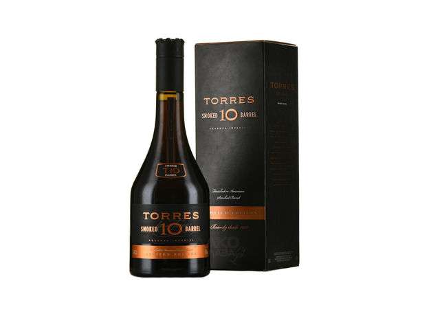 Бренди Torres Smoked Barrel 10 лет выдержки 0.7 л 38% в подарочной упаковке (8410113558572 gift-box) 