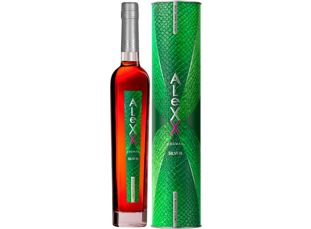 Коньяк AleXX Silver 0.5 л 40% в подарочной упаковке (4823093700352_UA) 