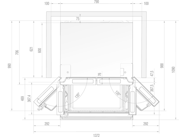 Двухкамерный холодильник Gorenje NRM8181UX - изображение 7