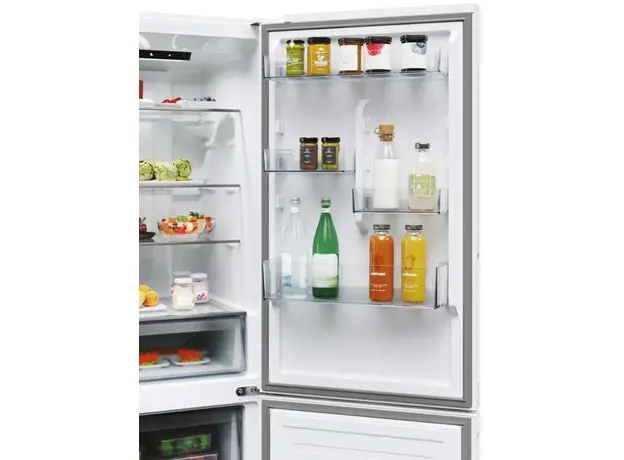 Двухкамерный холодильник CANDY CNCQ2T618EW белый - изображение 7