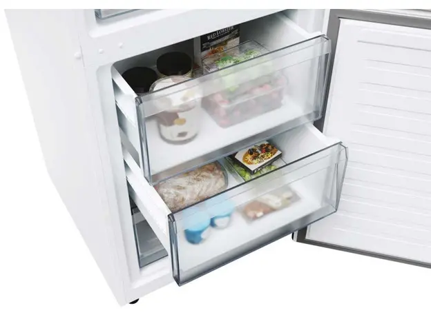 Двухкамерный холодильник CANDY CNCQ2T618EW белый - изображение 8